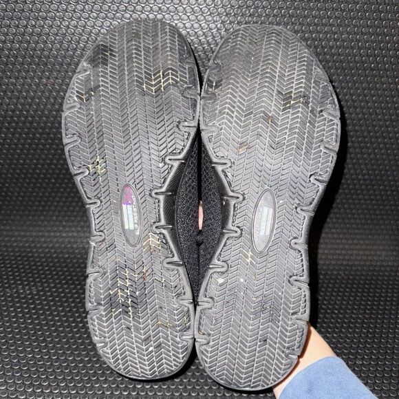 Skechers Black Ghenter Bronaugh Work No Slip Comfort Shoes Women’s Size 11 - Picture 7 of 8